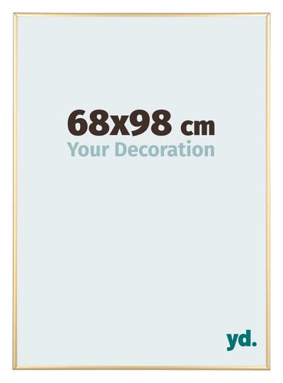 Your Decoration - Puzzellijst 68x98 cm - Goud - Puzzellijst 1500-2000 stukjes - Aluminium Fotolijst - Kent
