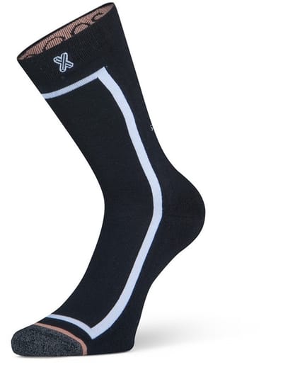 XPOOOS - Essential Graphics Dames bamboe Sokken - 1-Pack - Maat 35/38 - Zwart