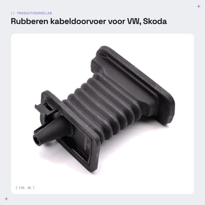 Dailygoods - Rubberen kabeldoorvoer voor VW, Skoda en Seat modellen - 1K0959843C
