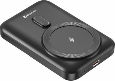 Swissten Powerbank Geschikt voor Magsafe - 10.000 mAh - 20W - USB-C - Met Standaard - Geschikt voor iPhone 12/13/14/15/16/17 - Zwart