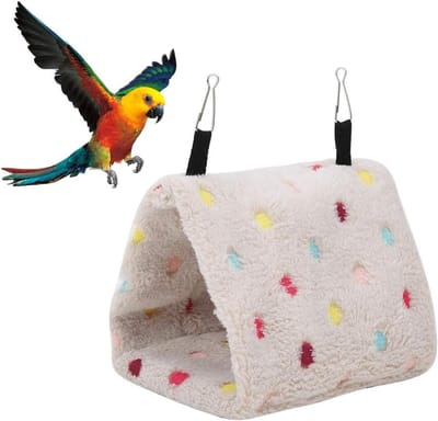 Knuffelige Hamster- en Vogelhangmat voor Kleine Huisdieren - Warme Nest Hut voor Papegaaien, Myna en Suikereekhoorns