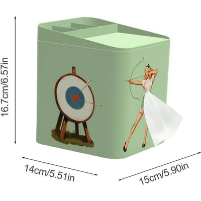 Trekrok Tissuebox Veelzijdige Tissuebox Organizer Tissueboxhoes Met Opbergruimte Innovatieve Gezichtstissuehouder Tissue