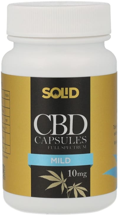 Solid CBD Capsules Full Spectrum 10mg - 30 stuks (300mg CBD totaal)