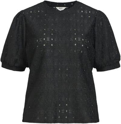 Object Objlaila S/s Re Top Tops & T-shirts Dames - Shirt - Zwart - Maat XS
