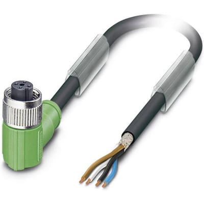 Phoenix Contact 1682906 Sensor/actuator connector, geassembleerd M12 Aantal polen (sensoren): 4 Bus, haaks 1.50 m 1 stuk(s)