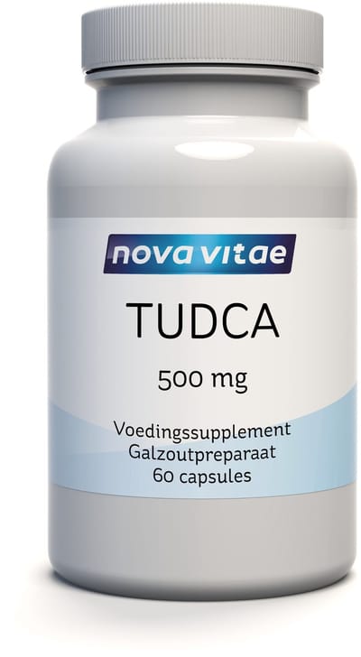 Nova Vitae | TUDCA lever supplement | 60 capsules | 500 mg per capsule | Tauroursodeoxycholzuur | Tauroursodeoxycholic acid | Galzuur | hoogste dosering