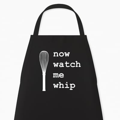 Keukenschort "Now Watch Me Whip" | Vaderdag Cadeau | Grappig Kerstcadeau & Sinterklaas | Cadeau voor Hem