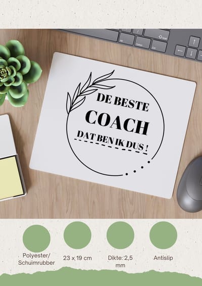 Akyol - de beste coach dat ben ik dus Keukenschort - Coach - beste coach - liefste coach - afscheids cadeau - verjaardag - cadeau - kado - bedankje - 82 bij 71 cm