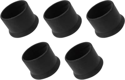 Zwarte Beschermhoezen voor Meubelpoot (60 mm Diameter) - 5 Stuks Rubber voor Sofa, Tafel en Stoelen, Vloerbescherming