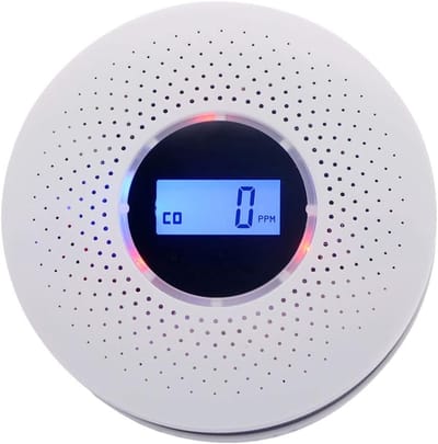 longziming -Rookmelder en Koolmonoxidemelder 2-in-1 – Digitale Alarmsensor met Geluidssignaal, Batterijgevoed, Veiligheid voor Thuis en Appartement