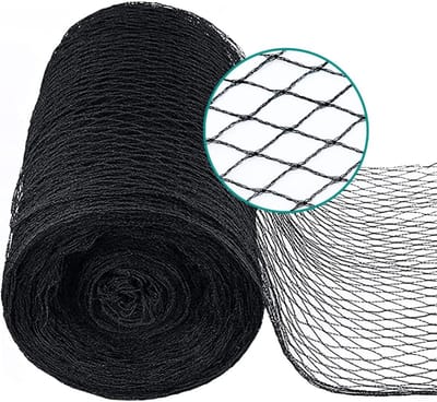 HEZIVO® Vijvernet - Vijver Afdeknet - Vogelnet Fijnmazig (10x10mm) - Weerbestendig - 2 x 5 m - Zwart