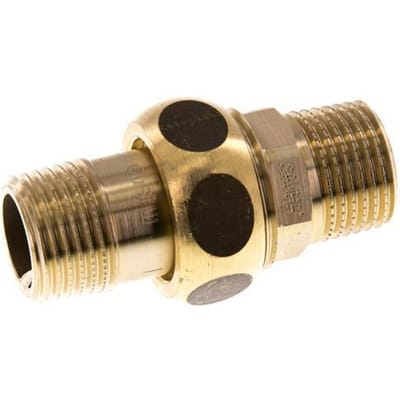 Union Rechte Connector R1/2'' Messing Platte Dichting Centellen 16bar (224.8psi)