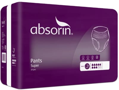 Absorin Comfort Pants Super - Maat M - Incontinentiebroekjes 14 stuks