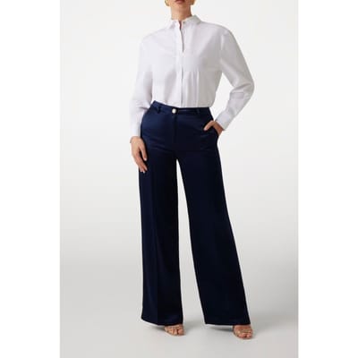 GUESS Marciano By  Fannie Straight Pant Nocturnal Navy Taglia: 44 | Pantaloni da completo Outlet | Donna | Blu