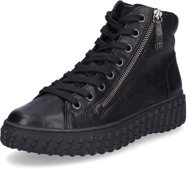 Paul Green dames hoge sneakers zwart