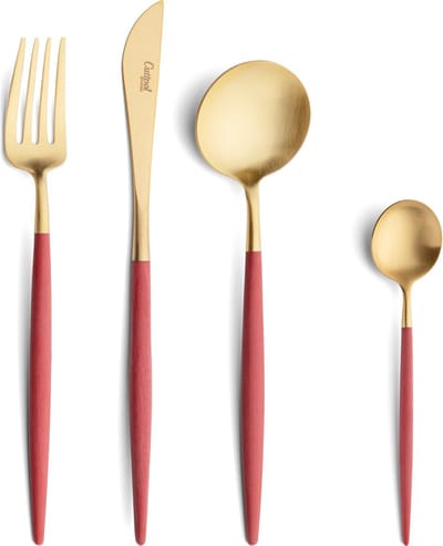 Bestekset 24-delig - Goa - Rood/Goud // Cutipol