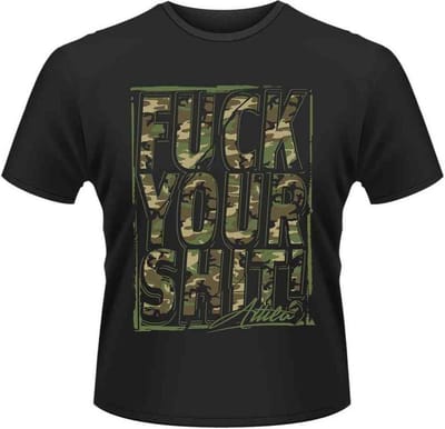 Attila Unisex Tshirt -M- FUCK YOUR SHIT Zwart