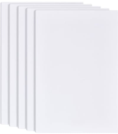 Dailygoods- Schuimplaten 5 stuks - 30 x 20 cm - 6 mm dik - PVC-schuimplaat - Knutselmateriaal voor kinderen - Creatieve projecten