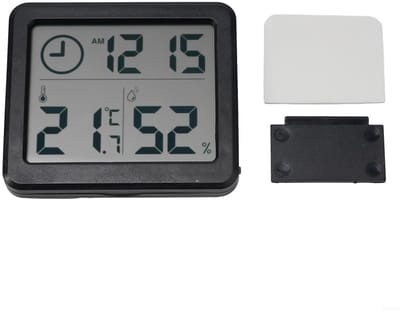 Digitale Thermometer Hygrometer Klok - Weerstation Binnen Temperatuurmeter - Binnenklimaat Monitoren - 3-in-1 Functie