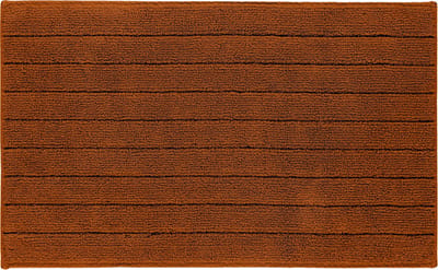 Casilin Badmat Antislip 50x80cm Luca - Waterabsorberende Badkamermat - Wasbaar en Sneldrogend - Voor Douche en Bad - 100% Katoen - Rechthoek - Oranje