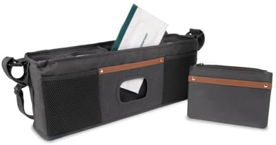 WonderFold Organizer voor Kinderwagen of Buggy - Geïsoleerd - Zwart - Met 4 Bekerhouders