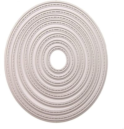 8 stks/set Verschillende Grootte Stiched Nesting Ovale Metalen Snijden Dies Pasen Ei Die Cuts Voor Kaarten Maken En Scrapbooking Papier Ambachten-C63