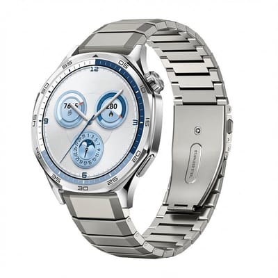 Stalen bandje rvs - geschikt voor Huawei Watch GT Runner 2 / GT 2(e) 46 mm / GT 3 / 4 / 5 (Pro) 46 mm / Watch 3 (Pro) / Watch 4 (Pro) / GT 6 (PRO) 46mm - starlight