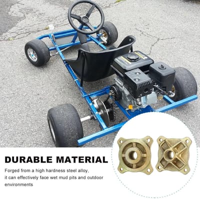1 Pair Rear Axle Wheel Hubs - 24 Teeth Spline - 4 Stud Wheel Rear Axle Hub - 25mm Shaft Diameter - voor Go Kart ATV Quad
