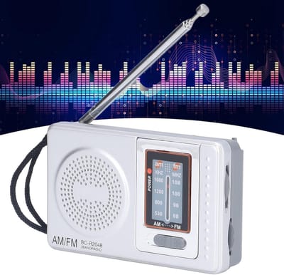 Draagbare AM/FM Radio Ontvanger, Compact en Lichtgewicht voor Binnen en Buiten