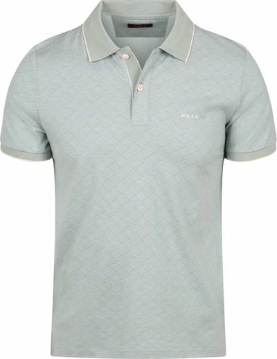NZA Polo Goora Jacquard Mist Groen - Maat L - Heren