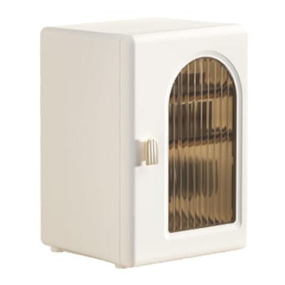 Meuble à tasses à eau multicouche multifonctionnel anti-poussière design minimaliste support de rangement pour tasses pour beige