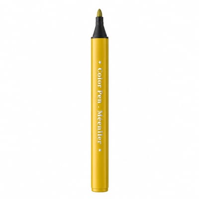 Kinder aquarelstift - enkelvoudige goudgele kleur - uitwasbare grote inktinhoud - basisverpakking