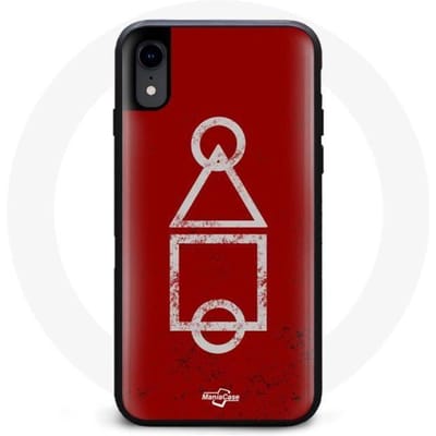 Coque Iphone XR - Squid Game - Logo - Souple - Rouge - Protection contre les chocs