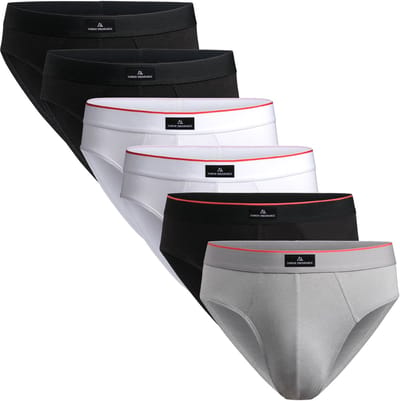 DANISH ENDURANCE Slips - Zachte Katoenen Slips Ondergoed - Heren - 6 paar - S