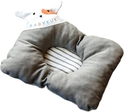 Kussen Für Welpen - Kuschelkissen Voor Kleine Honden - Ondersteuning Voor Hals En Rug + Geborsteld Katoen Materiaal - 1 Stuk - Voor Kleine Honden, Pups, Kittens En Beperkte Dieren Grijs