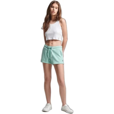 Korte broek van biologisch katoen en jersey voor dames Superdry Vintage Logo