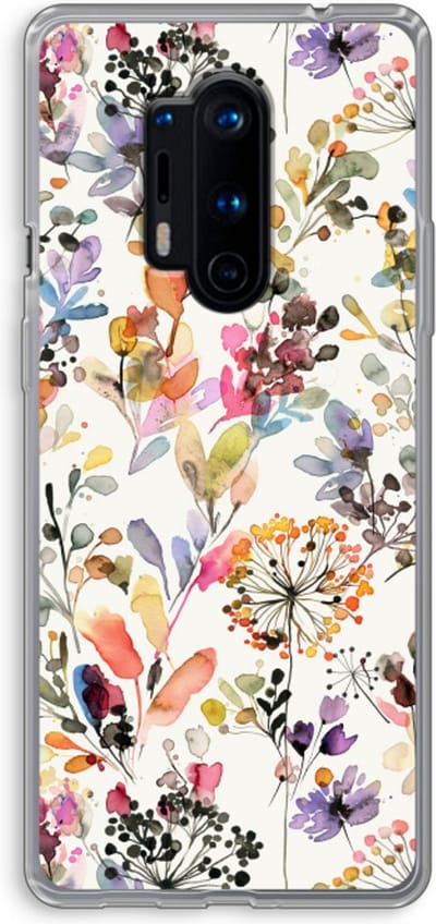 Case Company® - Hoesje geschikt voor OnePlus 8 Pro hoesje - Wilde grassen - Soft Cover Telefoonhoesje - Bescherming aan alle Kanten en Schermrand