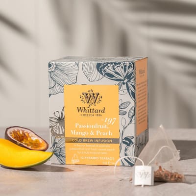 Koude infusie van fruit & kruiden Whittard of Chelsea Passionfruit, Mango & Peach, 12 st.