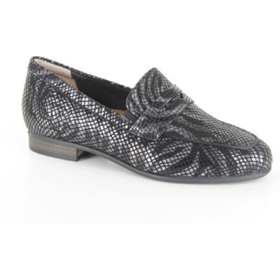 Helioform 309.003-0346-H dames instappers gekleed maat 38,5 (5,5) zwart