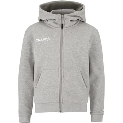Craft Community 2.0 Logo Sweater Met Rits Kinderen - Lichtgrijs Gemeleerd | Maat: 134/140