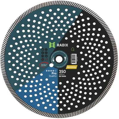 Radix - Universele diamantschijf - 350 x 20 mm - Turbo - Pro