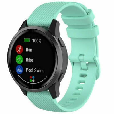 By Qubix - Sportband met motief - Turquoise - geschikt voor Huawei Watch GT 6 / GT 7 / GT 6 pro / GT 7 pro - 46mm