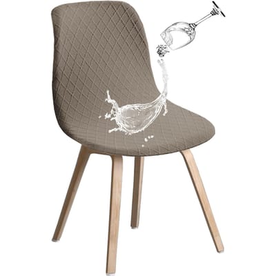 Diamant Jacquard Waterdichte Eetkamerstoelhoes Eames Gebogen Stoelhoes Thuis Club Kuipstoelhoes 35*38*38 cm gray
