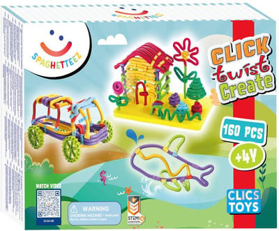 Spaghetteez 160 stuks set- flexibele bouwstaafjes- speelgoed 4,5,6,7,8 jaar jongens en meisjes- knutselen meisjes jongens- constructie speelgoed- Montessori speelgoed- educatief speelgoed