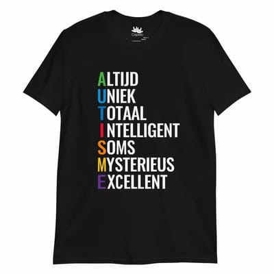 Autisme T-Shirt - T Shirt Heren met Print - T Shirt Dames - M