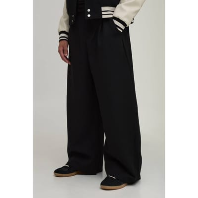 Getailleerde Extreme Ballonpak Broek Met Contrasterende Panelen | Black | Size 28