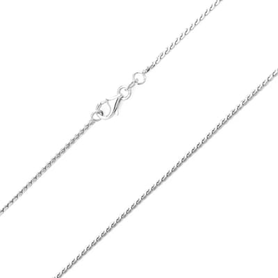 Cavill - 925 Sterling Zilveren Ketting - Fijn Filigrain Gedraaid Patroon - 45 cm - Lichtgewicht Elegant Dagelijks Gebruik