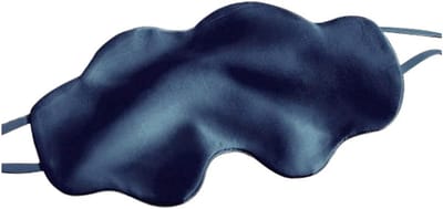 Zijde Slaapmasker 19 Momme - Huidvriendelijk Oogmasker voor Ontspanning en Donker Slaap, Ademend en Comfortabel voor Heren en Dames in Donkerblauw