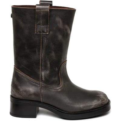 Steve Madden Benedict Boots Brown Leather Maat: 37 | Laarzen Outlet | Dames | Bruin