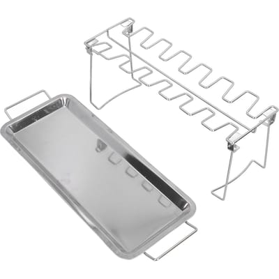 Support de cuisses d'ailes de poulet en acier inoxydable, pliable, portable, pour barbecue, pour l'extérieur